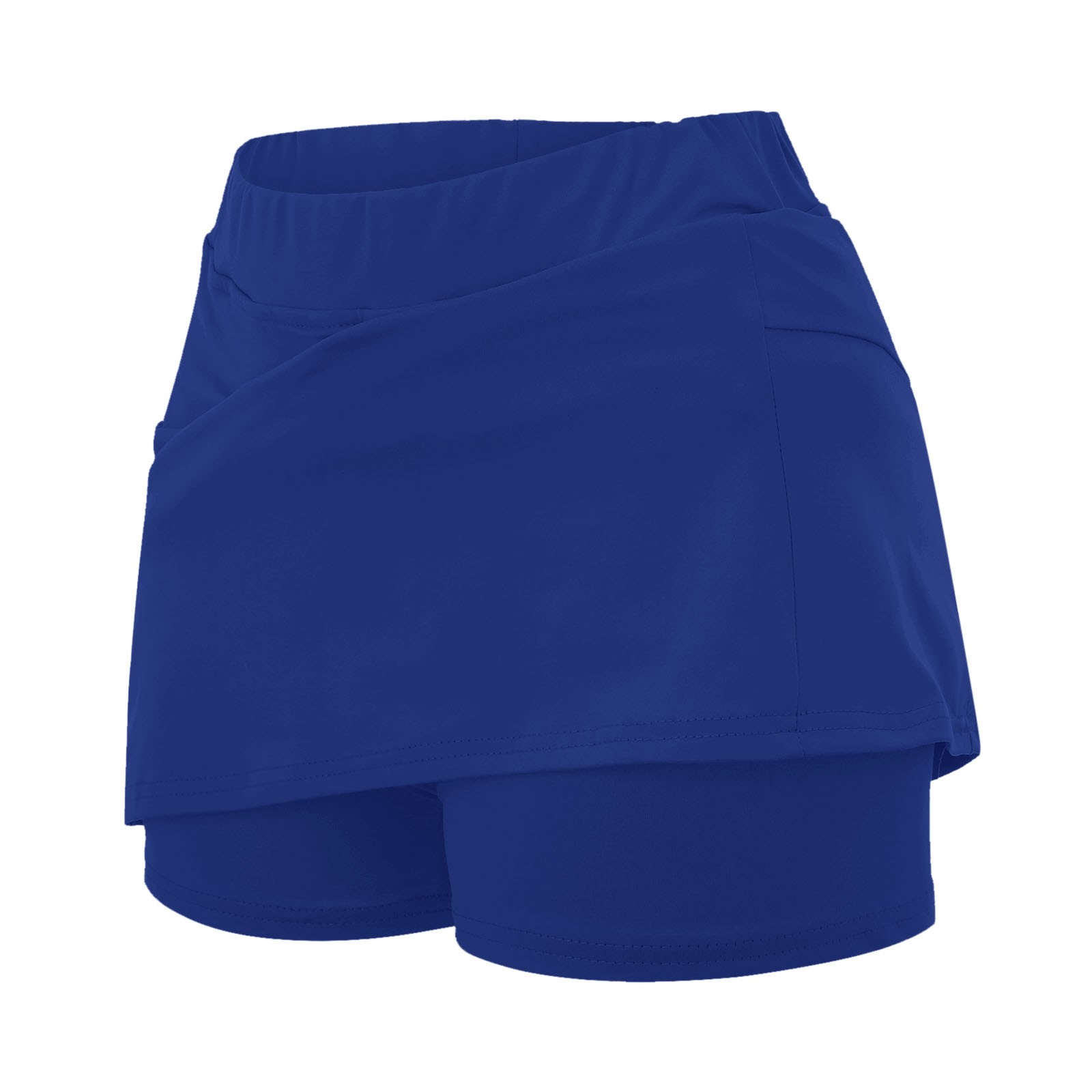 thumbnail image 4 of Falda de tenis para mujer con pantalón corto interior - Falda pantalón deportiva de cintura alta para yoga/correr - Tejido de secado rápido, cintura elástica, tallas S-XXXXXL, 4 of 6